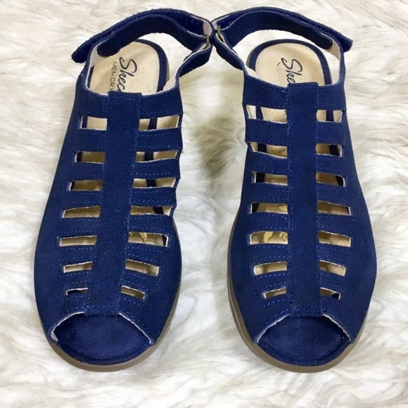 skechers trapezoid wedge sandal